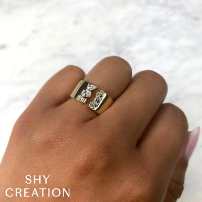 Shy Creation Diamond Open Ring