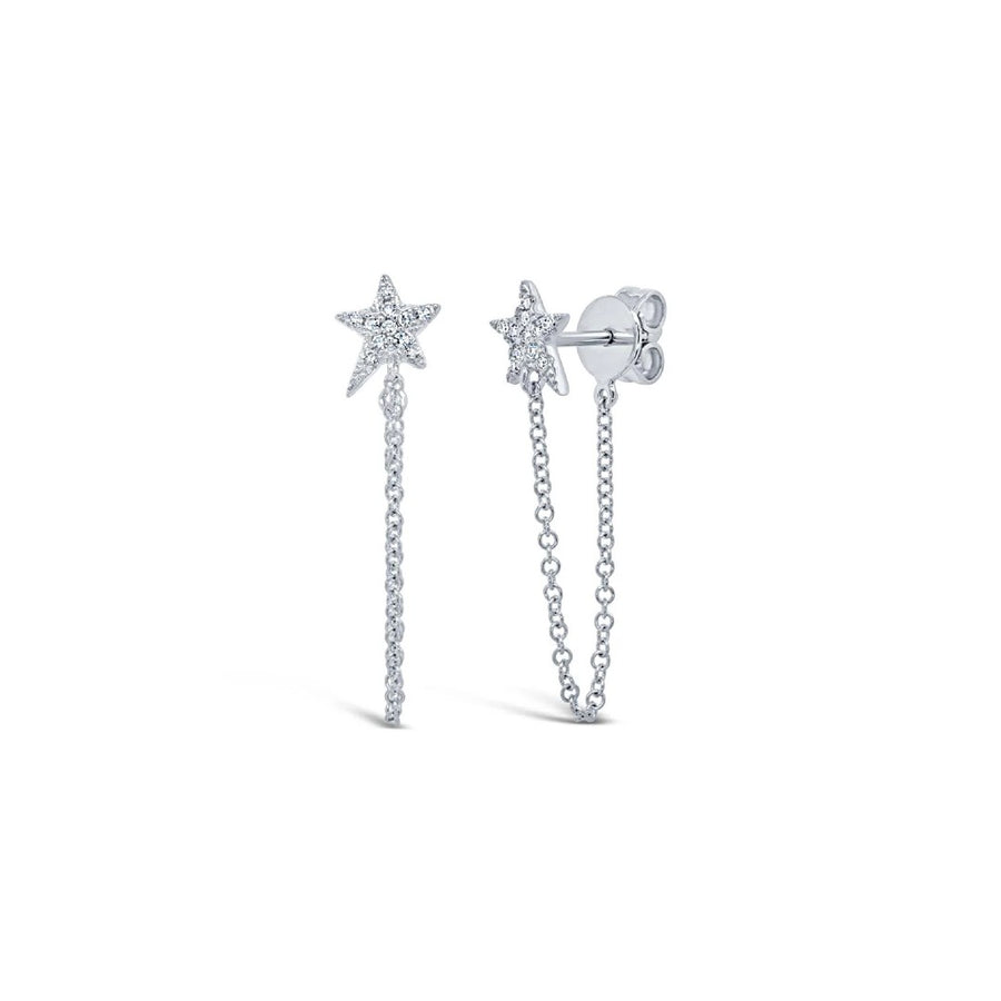 Shy Creation Star Front to Back Earrings