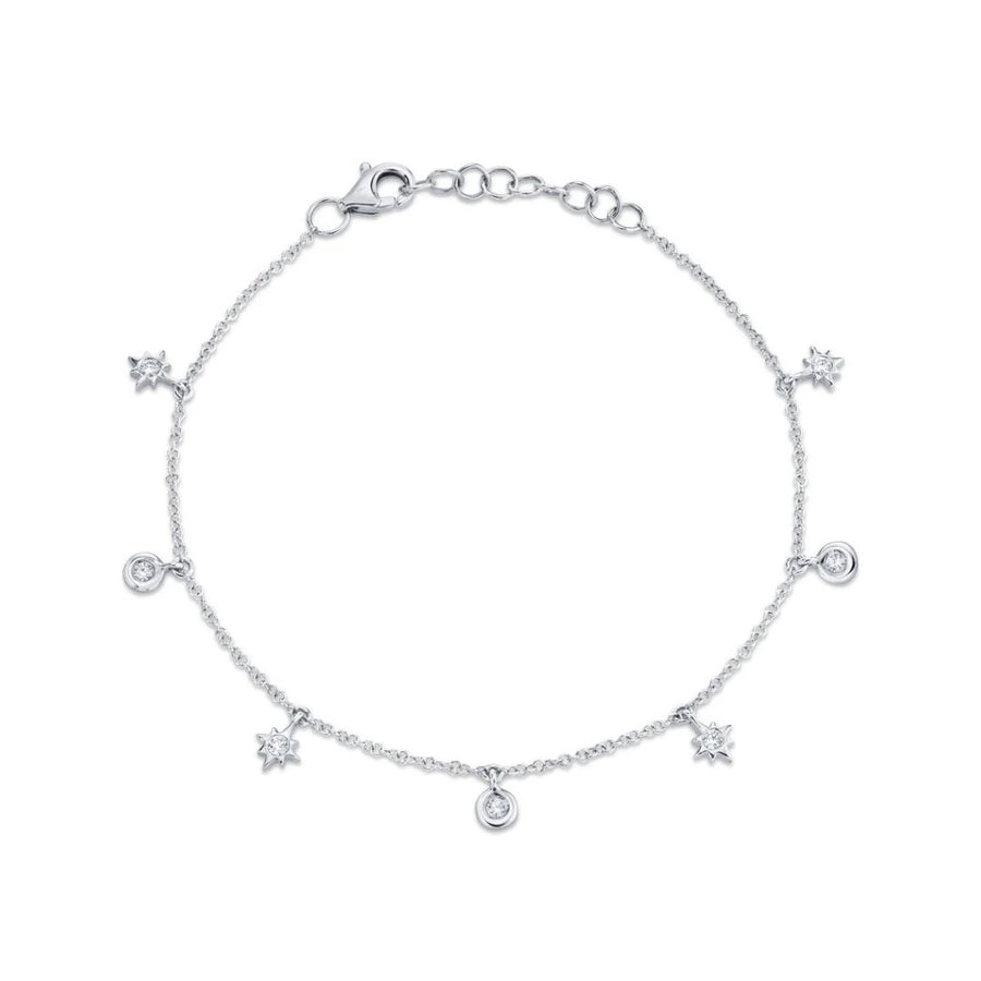 Shy Creation Diamond Stars Bracelet