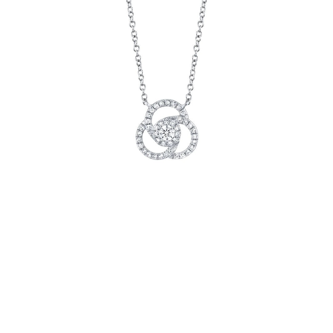 Shy Creation Love Knot Diamond Necklace