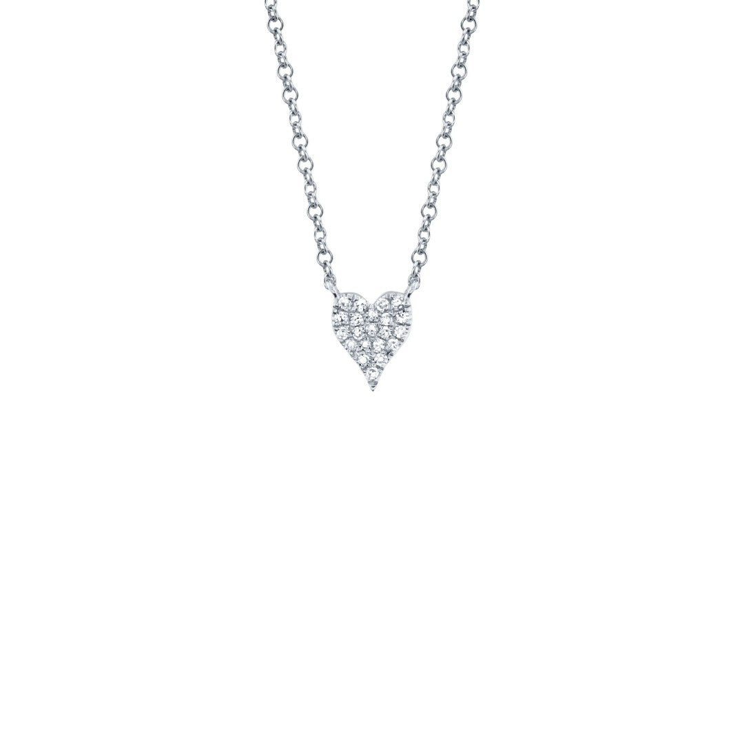 Shy Creation Petite Diamond Heart Necklace