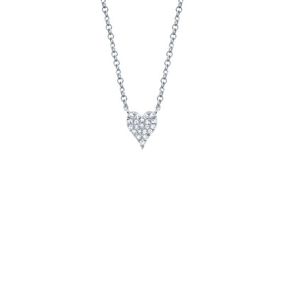 Shy Creation Petite Diamond Heart Necklace