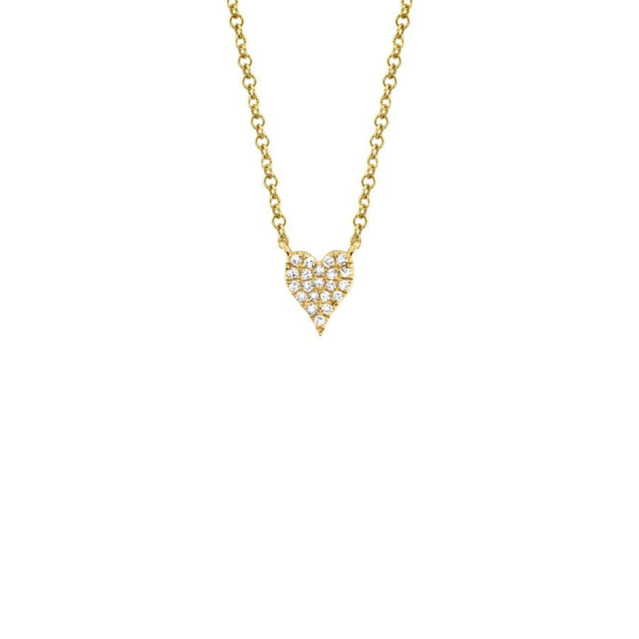 Shy Creation Petite Diamond Heart Necklace