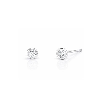 Bezel Set CZ Studs