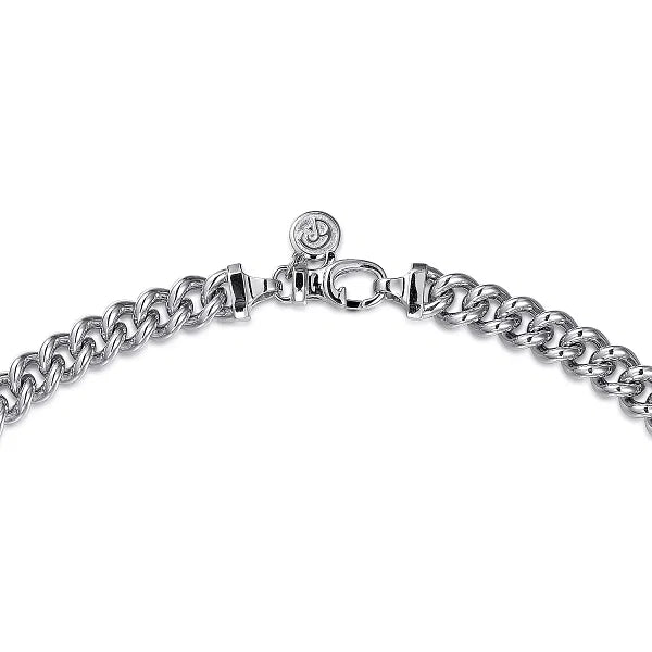 Gabriel & Co. 7mm Sterling Silver Men's Link Chain Necklace