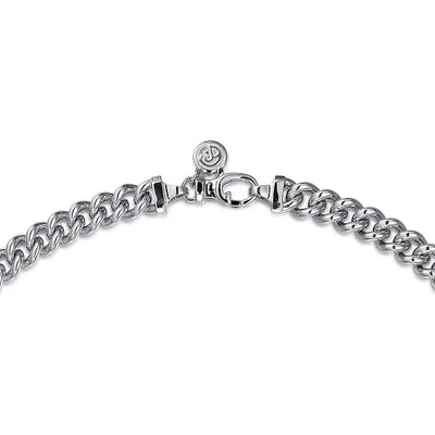 Gabriel & Co. 7mm Sterling Silver Men's Link Chain Necklace