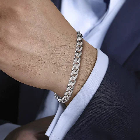 Gabriel & Co. Sterling Silver Cuban Link Chain Bracelet