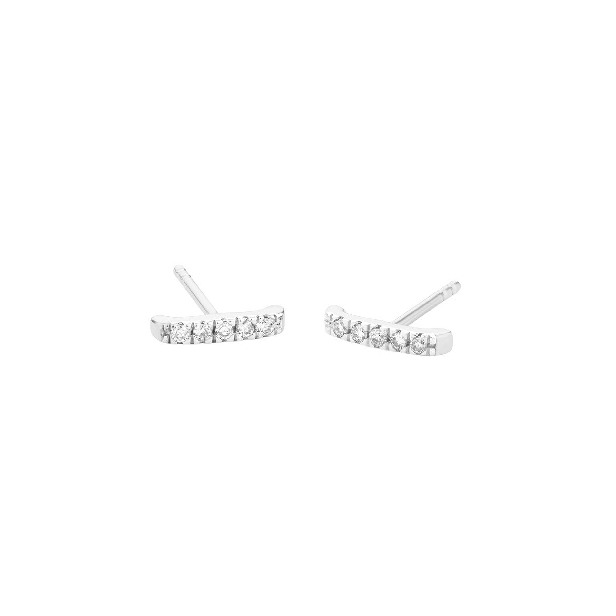 Ella Stein Ada Diamond Bar Stud Earrings