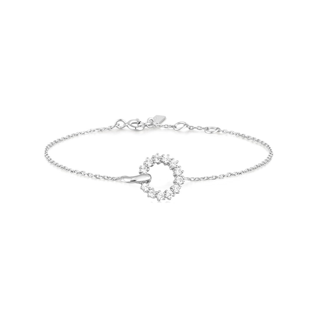 Interlinked Circles Pave Bracelet