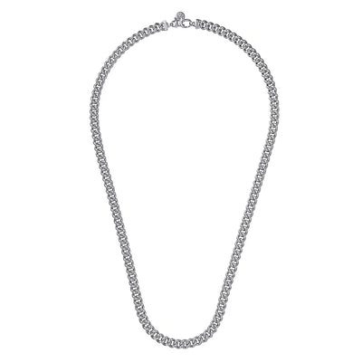 Gabriel & Co. 7mm Sterling Silver Men's Link Chain Necklace