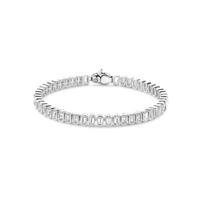 Ti Sento Milano Emerald Cut Tennis Bracelet