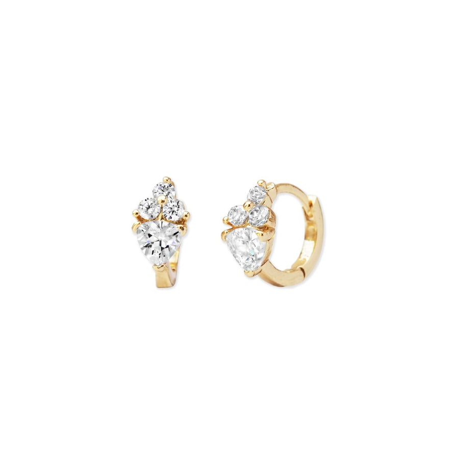Sparkle Huggie Hoops