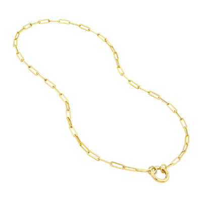 Split Hollow Paperclip Chain