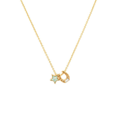 Star and Horseshoe Pendant Necklace