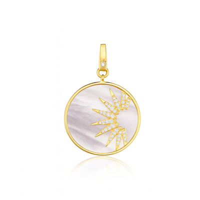 Tara Mikolay Sunburst Mother of Pearl Charm