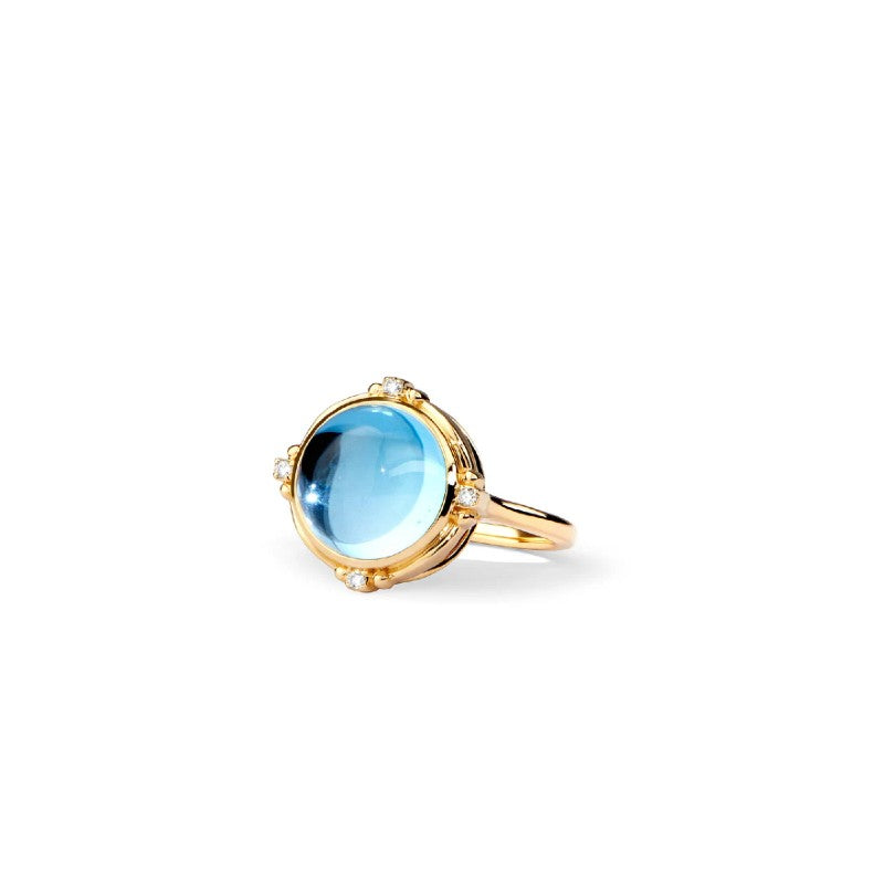 Syna Blue Topaz Mogul Ring