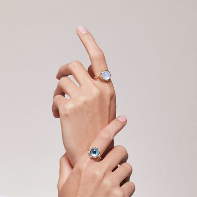 Syna Blue Topaz Mogul Ring