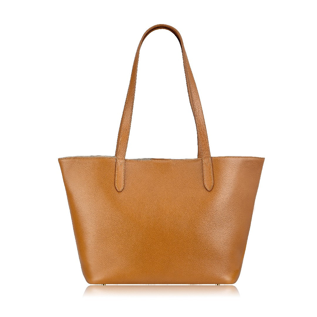 Gigi NY Pebble Leather Teddie Tote Bag