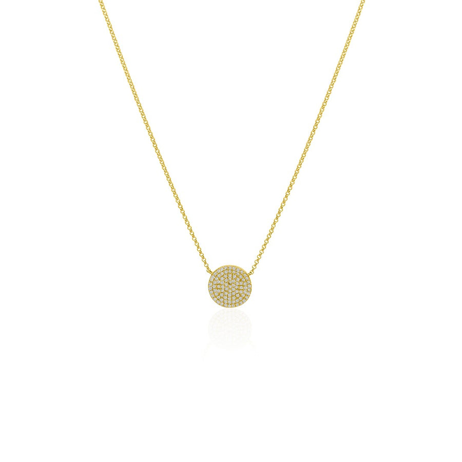 Tara Mikolay Diamond Disc Necklace