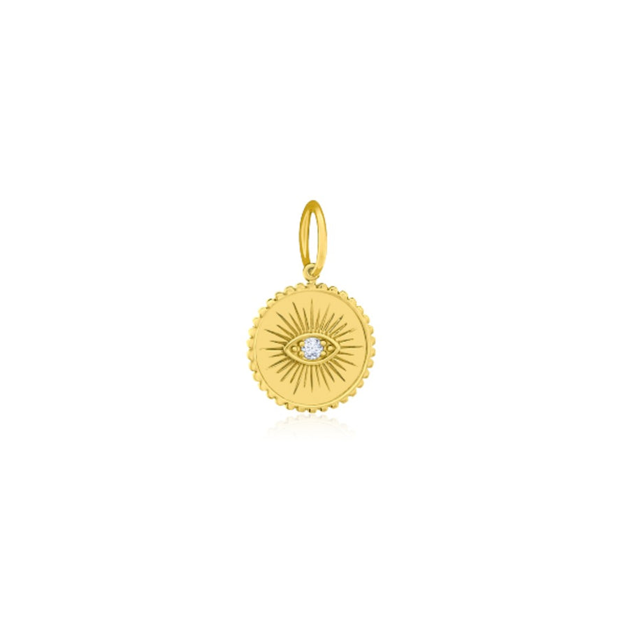 Tara Mikolay Small Evil Eye Disc Charm