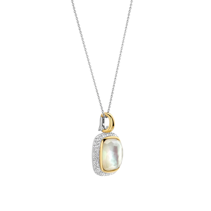 Ti Sento Milano Mother of Pearl Cushion Necklace