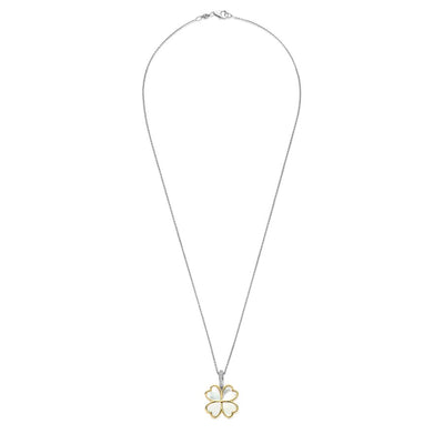 Ti Sento Milano Mother of Pearl Clover Necklace