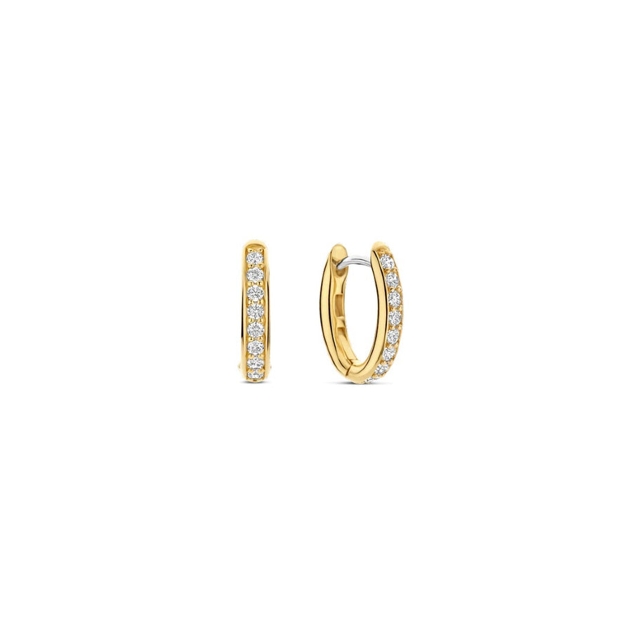 Ti Sento Milano Zirconia Oval Hoops