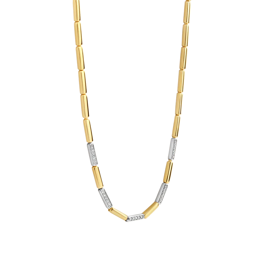 Ti Sento Milano Two-Tone Bars Necklace