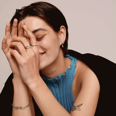 Ti Sento Milano Marquise Huggie Hoops