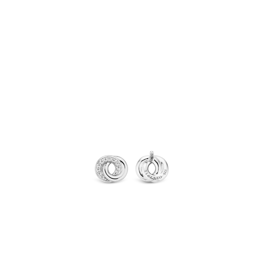Ti Sento Milano Silver Infinity Studs