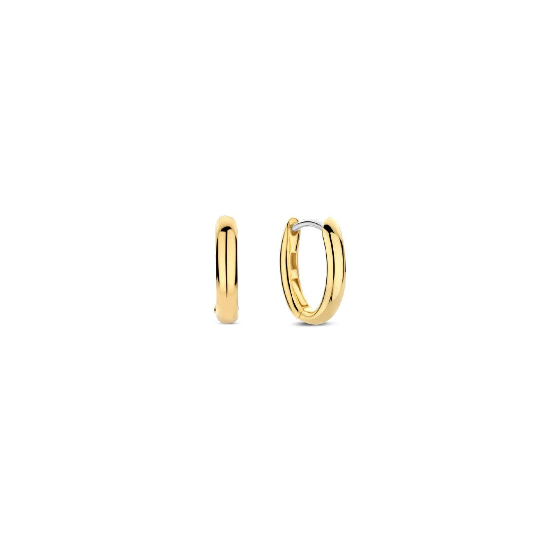 Ti Sento Milano Gold Oval Hoops