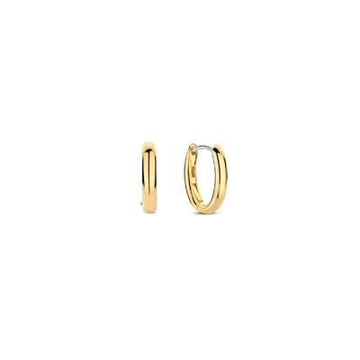 Ti Sento Milano Gold Oval Hoops