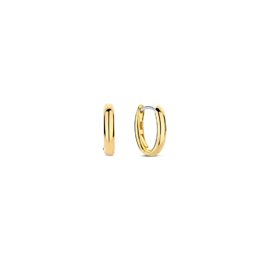 Ti Sento Milano Gold Oval Hoops