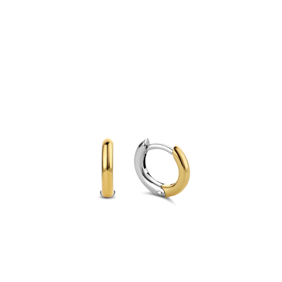 Ti Sento Milano Two Tone Huggie Hoops