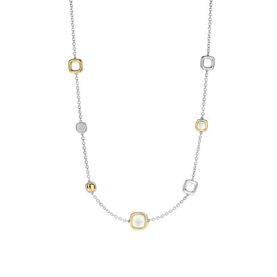 Ti Sento Milano Mother of Pearl Mixed Tokens Necklace