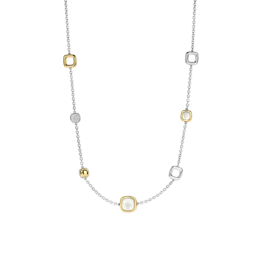 Ti Sento Milano Mother of Pearl Mixed Tokens Necklace