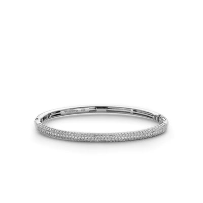 Ti Sento Milano Pave Crystal Silver Bracelet