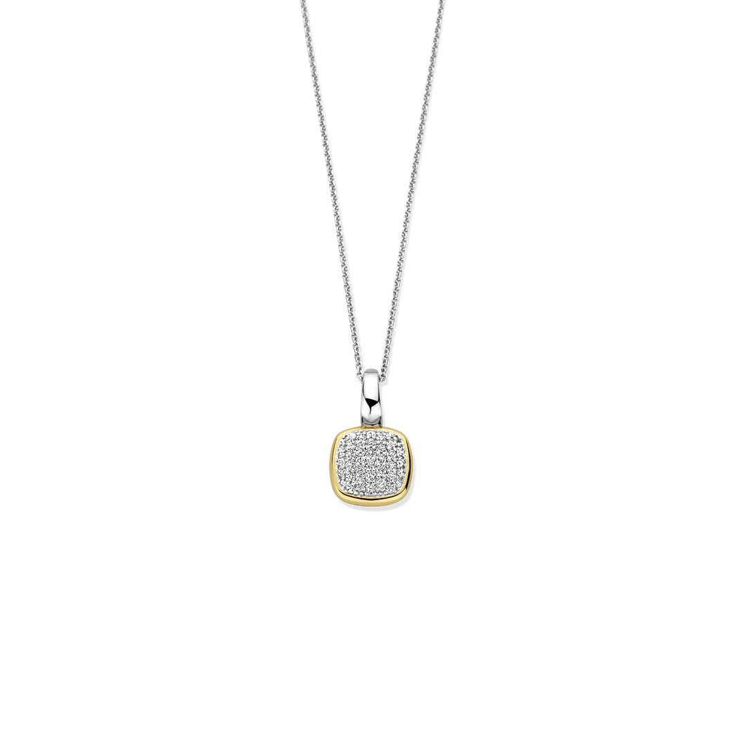 Ti Sento Milano Pave CZ Cushion Necklace