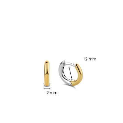 Ti Sento Milano Two Tone Huggie Hoops