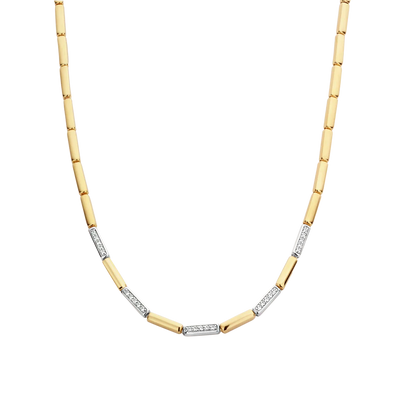 Ti Sento Milano Two-Tone Bars Necklace
