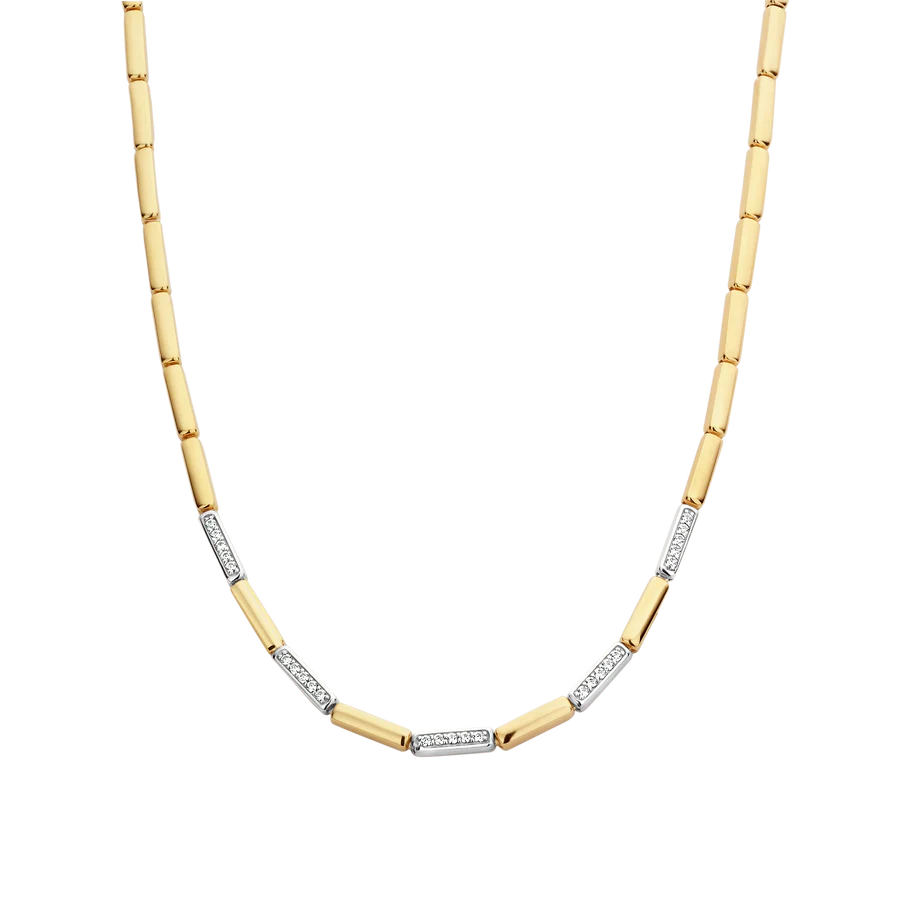 Ti Sento Milano Two-Tone Bars Necklace