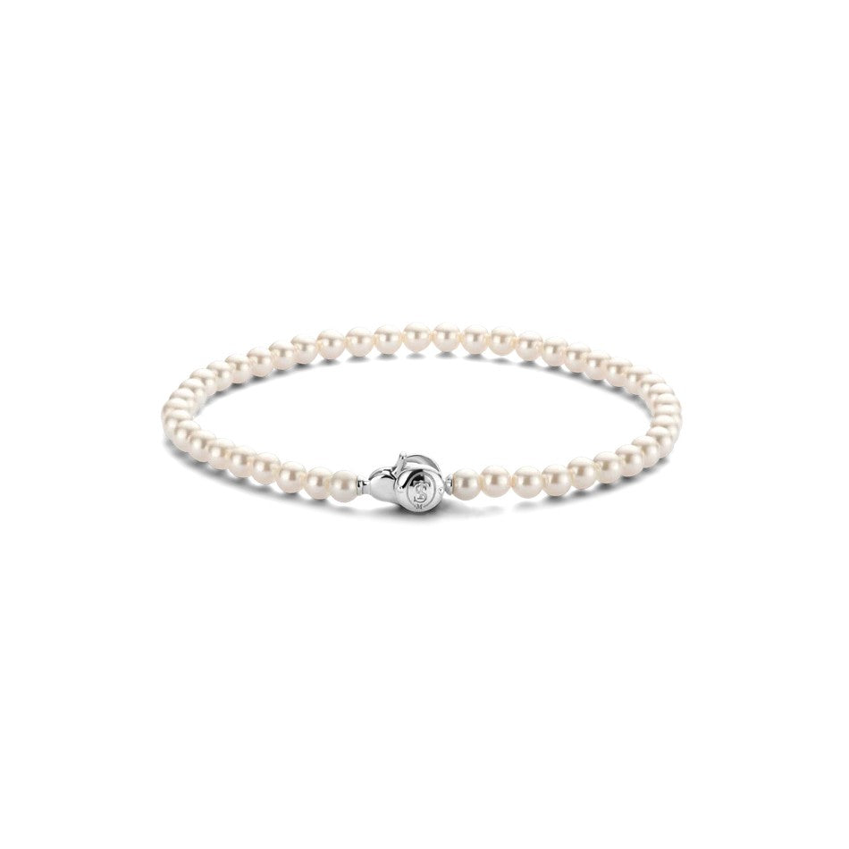 Ti Sento Milano White Pearl Bracelet