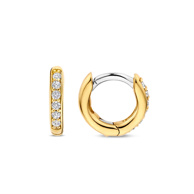 Ti Sento Milano Zirconia Huggie Earrings