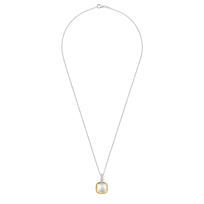 Ti Sento Milano Cushion Mother of Pearl Necklace
