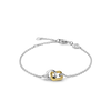 Ti Sento Milano Rectangle & Circle Interlocking Bracelet