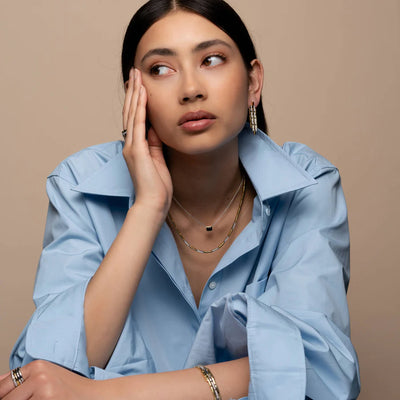 Ti Sento Milano Two-Tone Bars Necklace