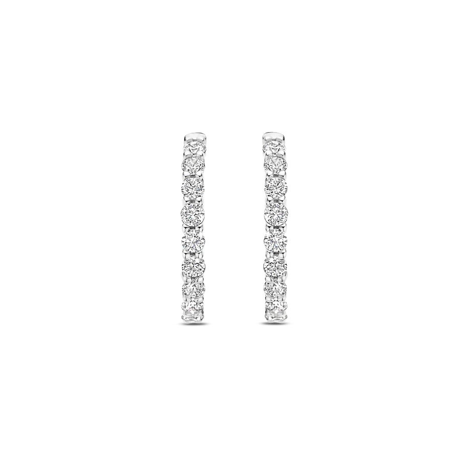 Ti Sento Milano 18mm Zirconia Hoops