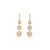 Tara Mikolay Triple Pave Diamond Discs Earrings