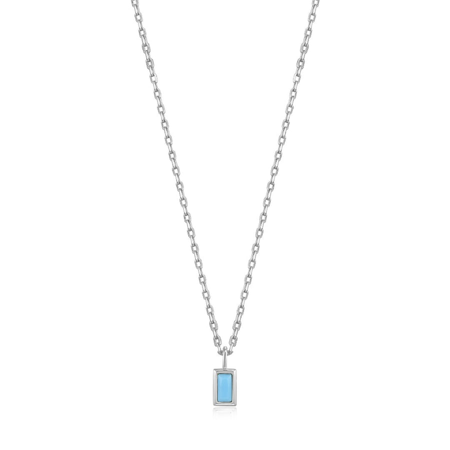 Turquoise Drop Pendant Necklace