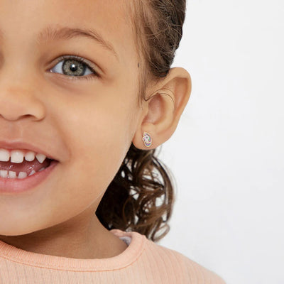 Rainbow Mane Unicorn Little Girl's Stud Earrings